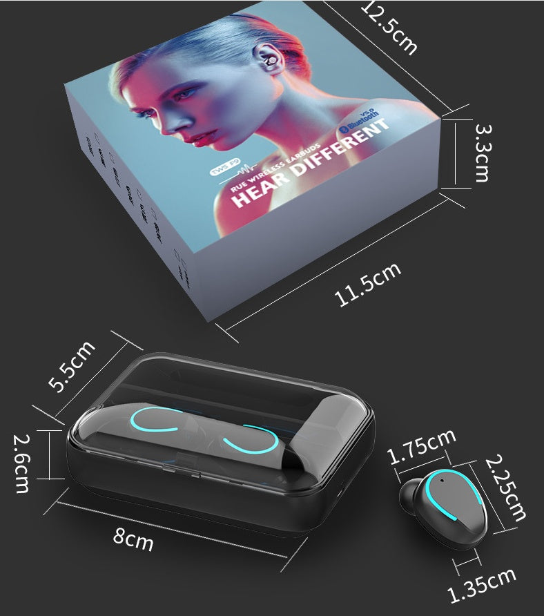 Auriculares Bluetooth 3 en 1 con Power Bank