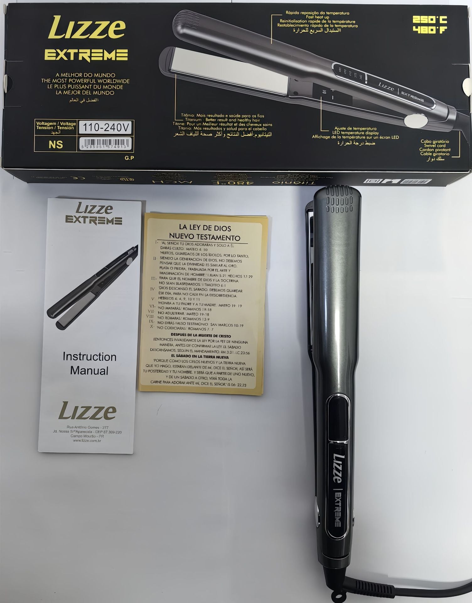 Plancha de Cabello Profesional Lizze Extreme